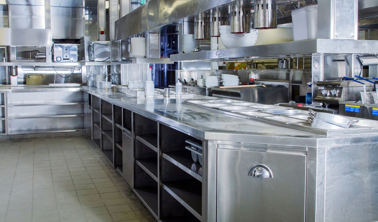 A Stainless Steel Kitchen